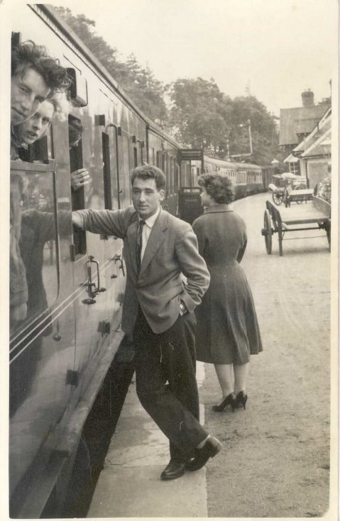 Main line train about to depart from The Mound station