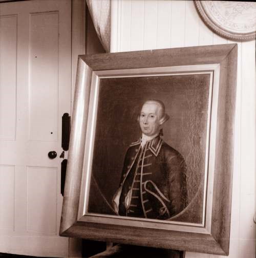 Portrait of a gentleman display at Ospisdale House