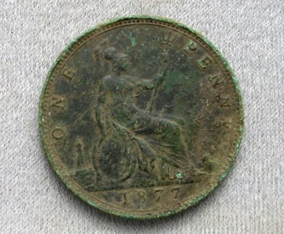 1876 Victoria penny found in Dornoch area