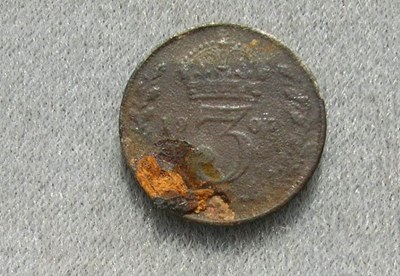 Edward VII silver three pence piece found in Dornoch area