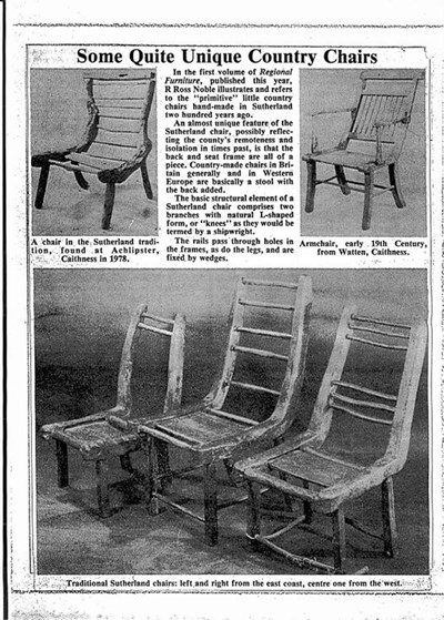 Traditional Sutherland and Caithness chairs