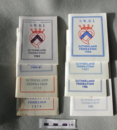 SWRI Sutherland Federation 1976 - 1988