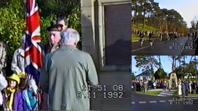 Armstice day service and re-dedication of War Memorial 1992