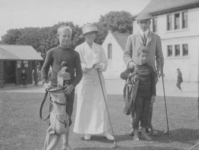 Ross boys from Embo as caddies at Dornoch 1912