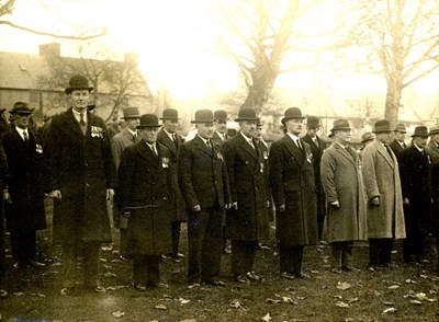 Ex Serviceman on parade