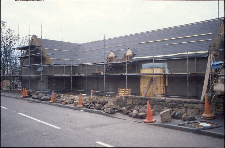 Northern side of museum under construction