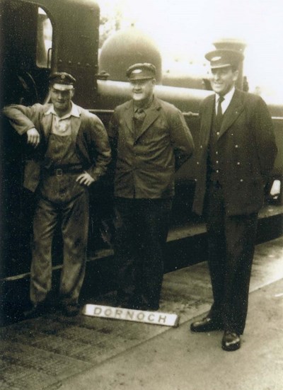 Tom Fraser, Fireman and Guard at Dornoch Railway Station
