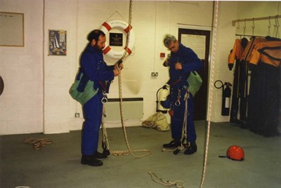 HM Coastguard Station, indoor rope trainig