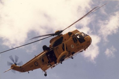 RAF Rescue Sea King Helicopter 137