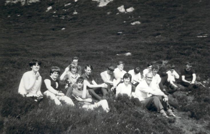 Geography field trip 1966 3rd year Dornoch Academy class